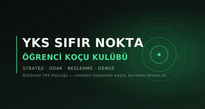 YKS Sıfır Nokta Öğrenci Koçu