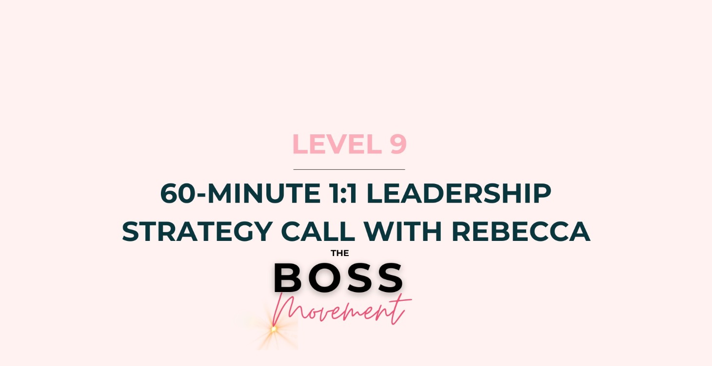 60-Minute Private Strategy call with Rebecca