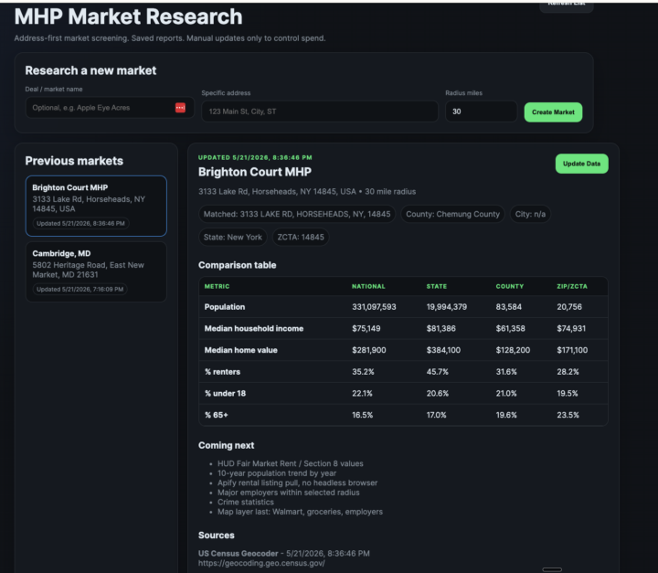 Today we built a new Market Research skill LIVE and I added to a Github REPO
