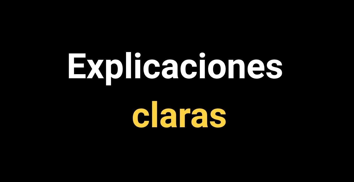 Explicaciones claras