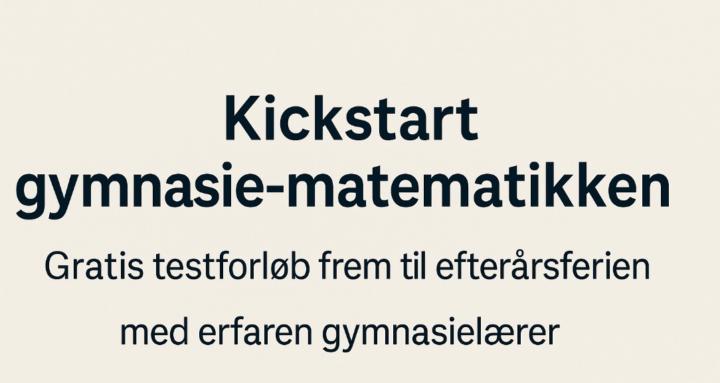 Klar til Gym - Matematik