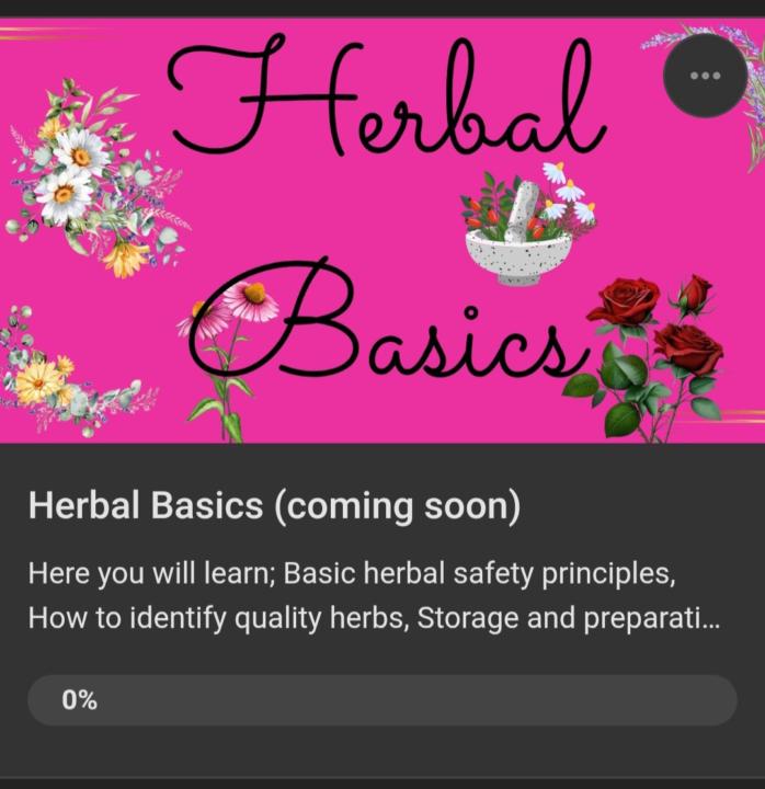 Herbal Basics coming soon!!