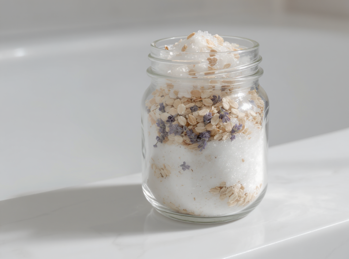 DIY Lavender and Oatmeal Bath Soak