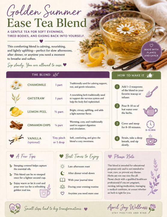 Tea Time Tuesday: Golden Summer Ease Tea Blend 🌿🫖