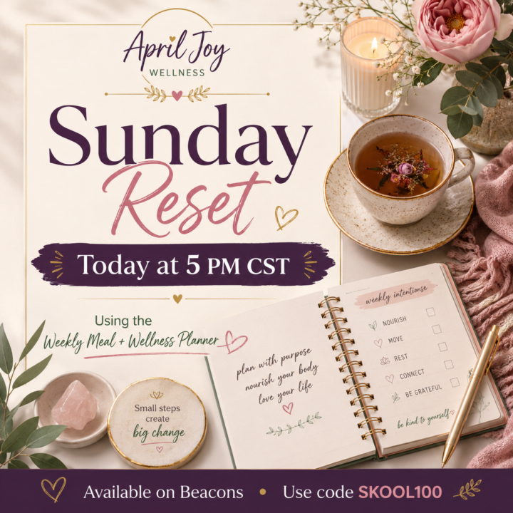 Sunday Reset is Today at 5 PM CST 🌿🫖