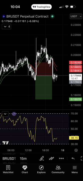 BRUSDT short