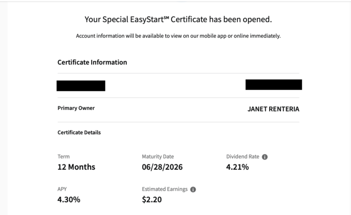 CERTIFICATE OF DEPOSIT! LETS F@CKING GO!