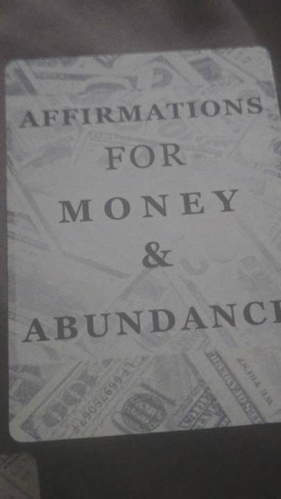 AFFIRMATION FOR MONEY&ABUNDANCE 