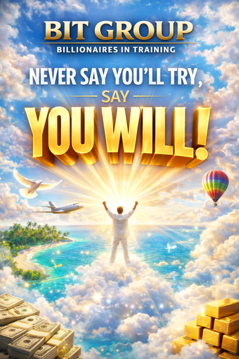Never say “ You’ll try “ 