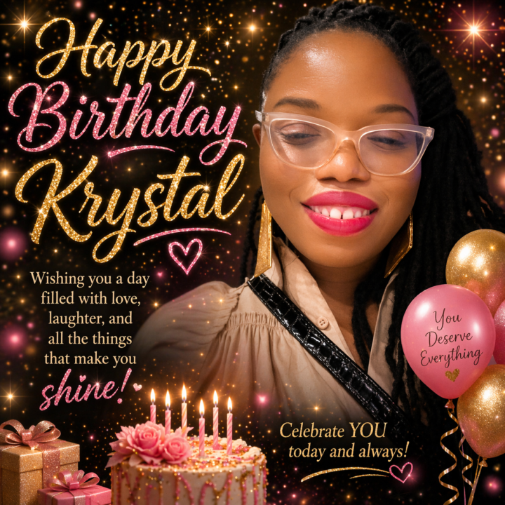 Let’s Wish Krystal Happy Birthday 