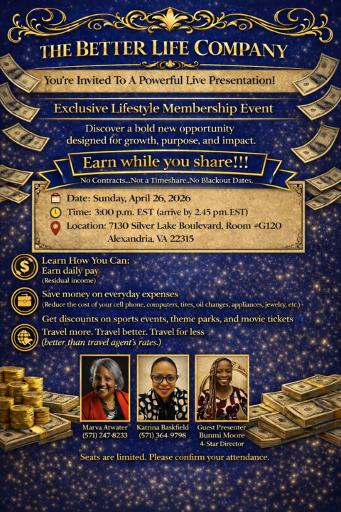 The Count Down Has Started-Live Presentation-Alexandria, VA