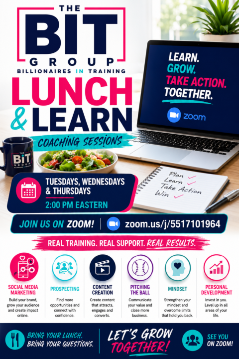 Make sure you attend Lunch and Learn 