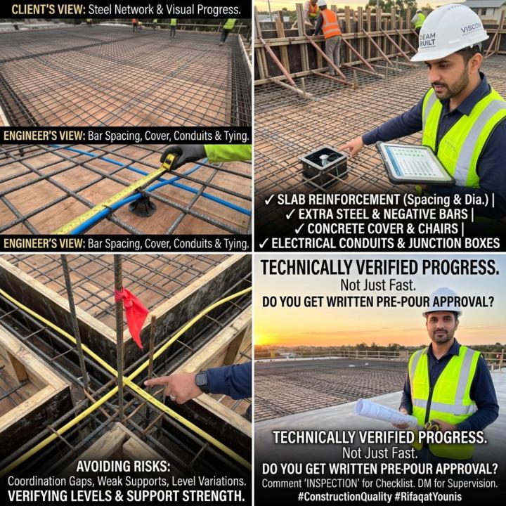 Slab steel is not approved by appearance. It is approved by verification.