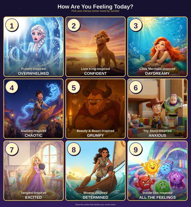 What’s your Disney mood?