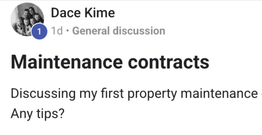 Member Question: Recurring Service Contracts