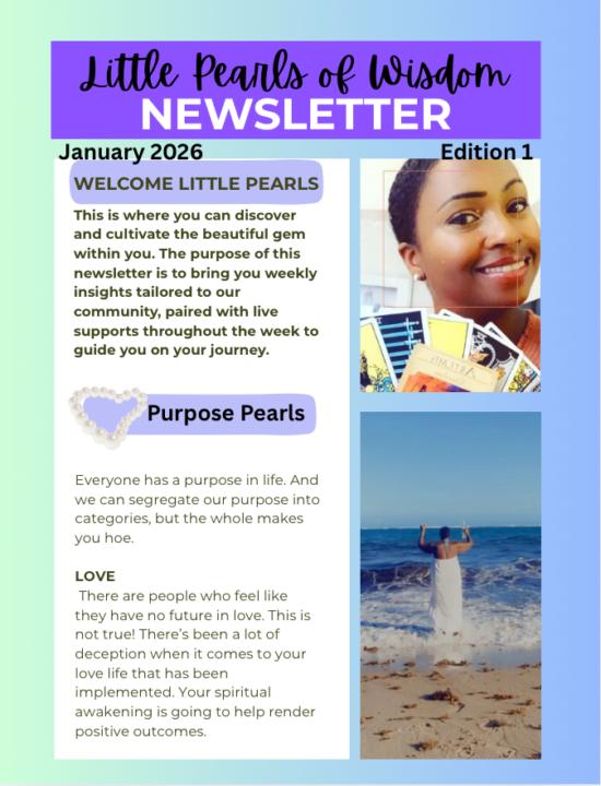 ✨ Welcome to Little Pearls of Wisdom — Edition One✨