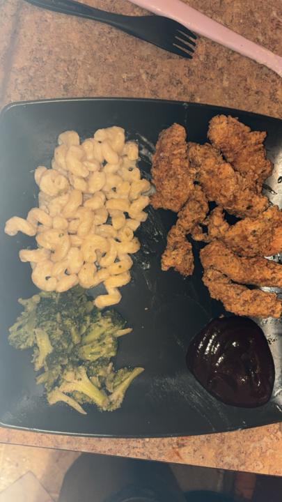 Dinner plain but oh so good