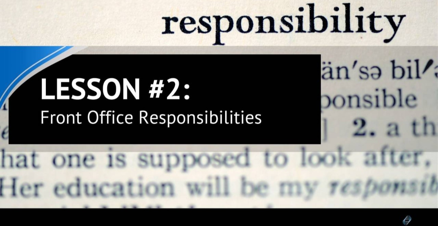 Lesson 2: Front Desk Responsibilities