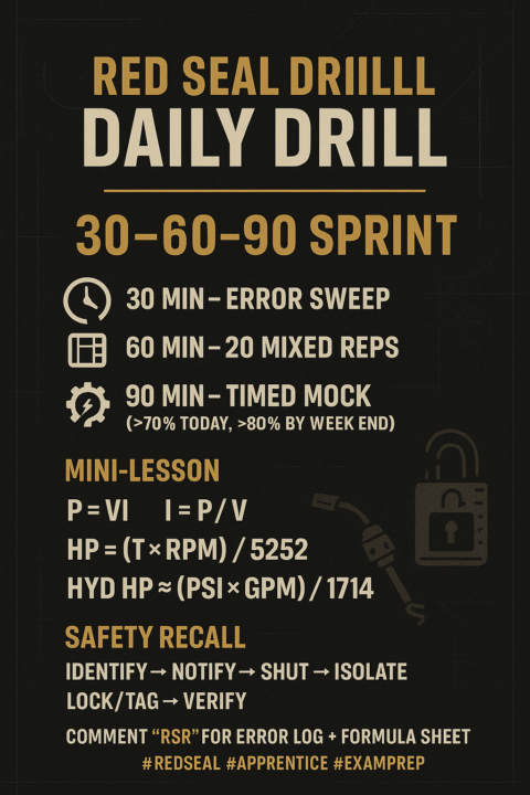 Red Seal Rescue — Daily Drill (Aug 21)