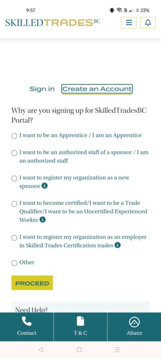 Signing Up for Skilled Trades BC