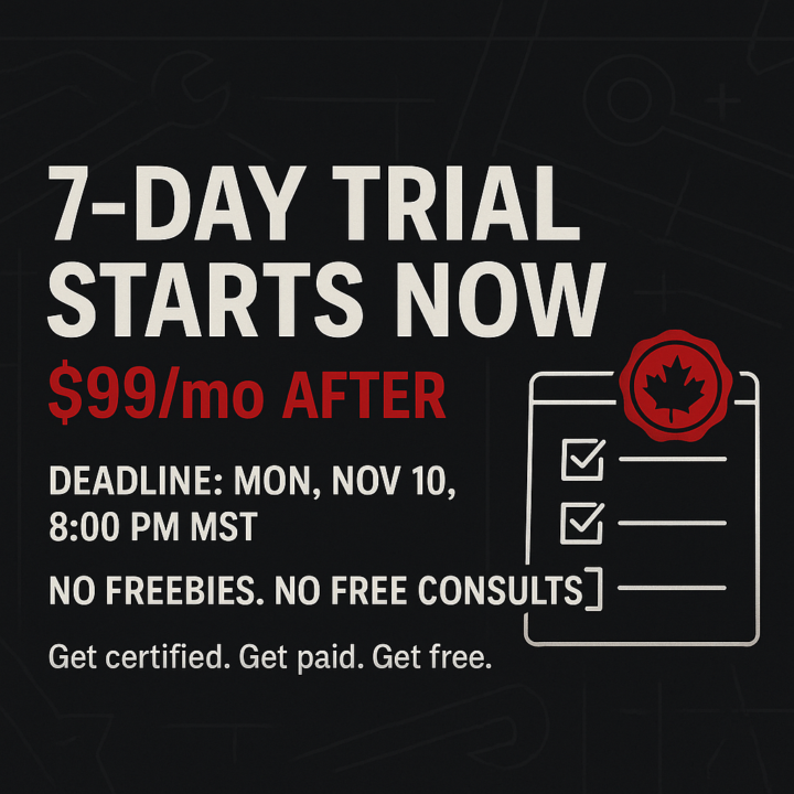 7‑Day Trial Starts Today — RSR is $99USD/mo (Ends Nov 10, 8:00 PM MST)