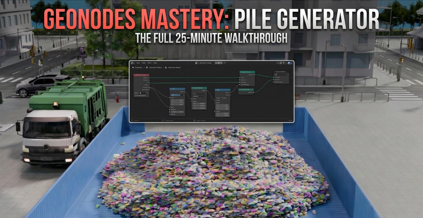 Geonodes Mastery: Pile Generator