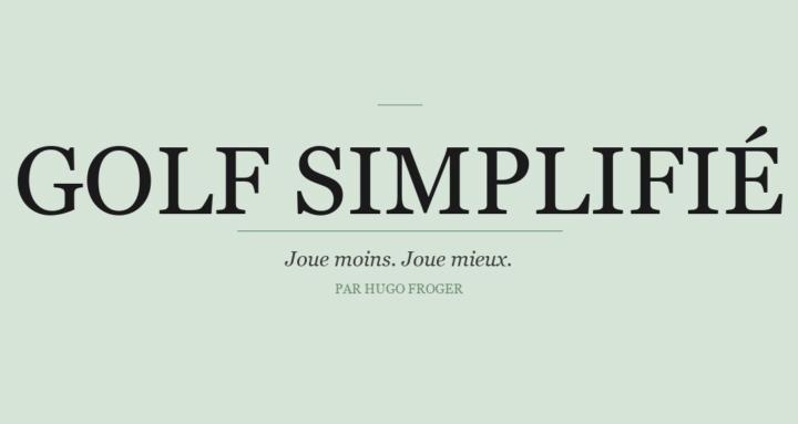 Golf Simplifié