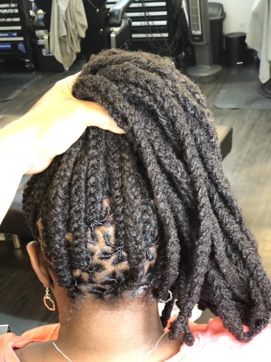 I like box braids better than double strands sometimes….