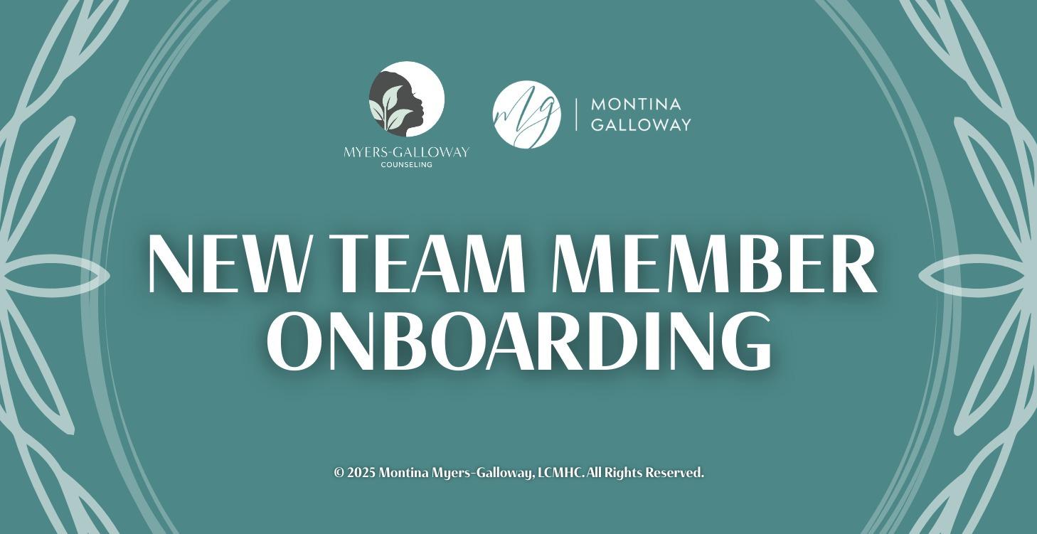 New Team Member Onboarding