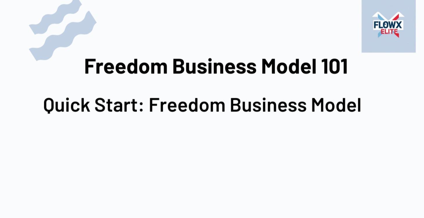 Freedom business model 101