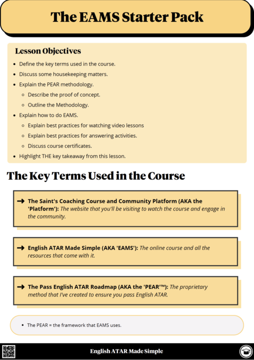M1.2 - The EAMS Starter Pack [💬 DISCUSSION 💬]