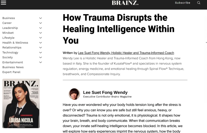 Read my article in Braniz Magazine