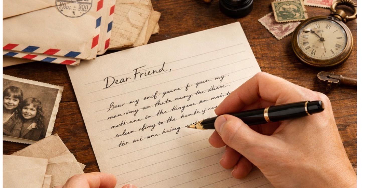 Writing the First Letter  as Penpal  in the 90s