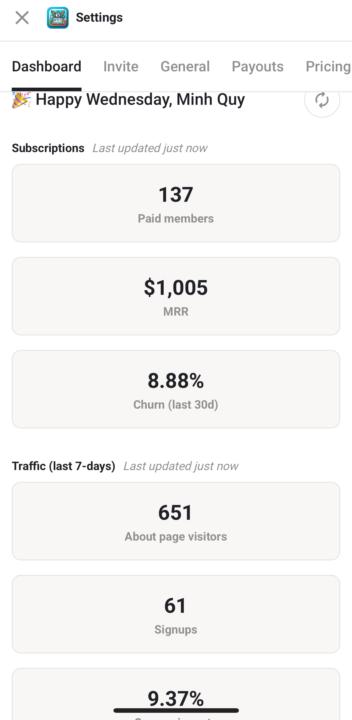 1000$ MRR đầu tiên