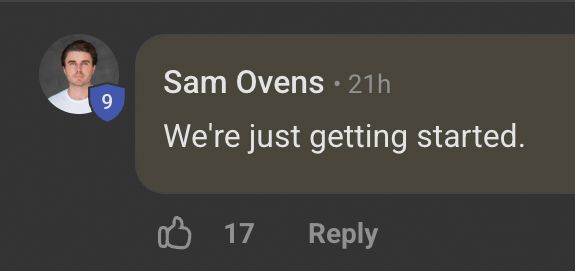 Chúng ta vừa mới bắt đầu :-)