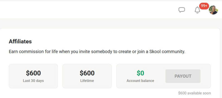 Tiếng “ding” $600 Affiliate đầu tiên nhận về khi chủ nhân đang đi thiền