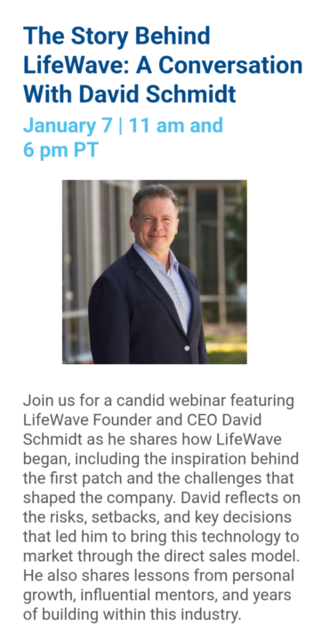 Vision The Story Behind LifeWave: moving forward