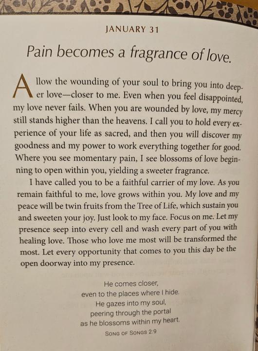 Devotional for January 31rst