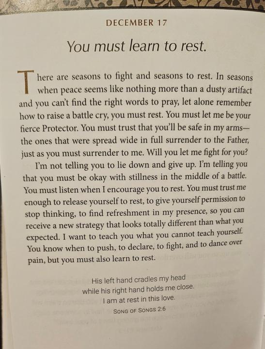 Devotional for December 17th