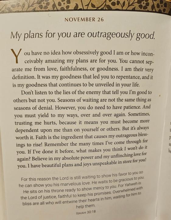 " I hear his whisper " Nov 26 2025