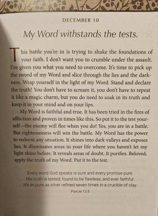 Devotional for Dec 10th 