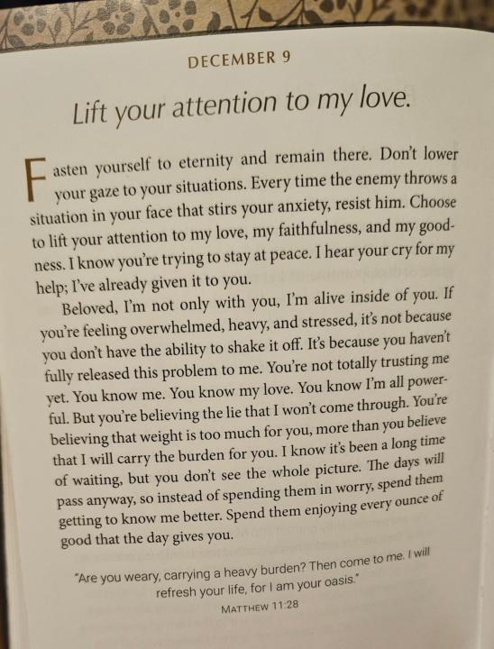 Devotional for Dec 9th