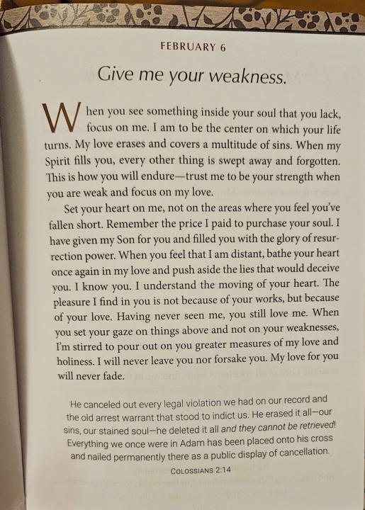 Devotional for February 6th