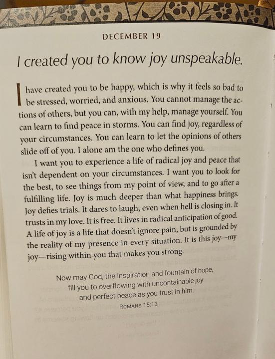 Devotional for December 19th 