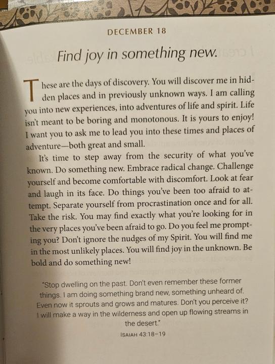 Devotional for December 18th