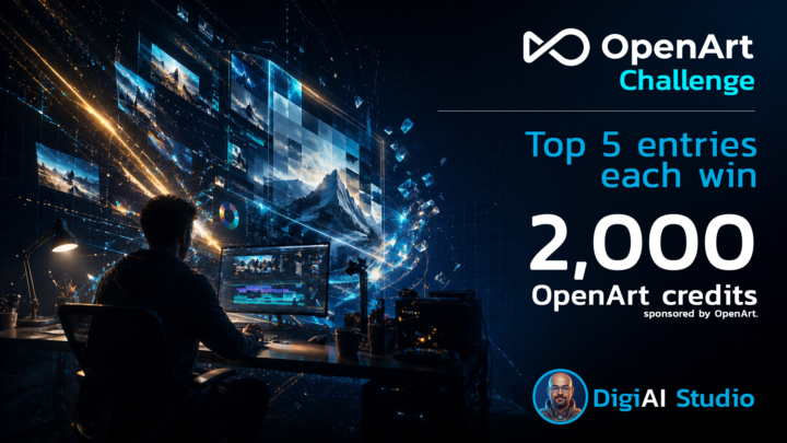 The DigiAI Studio x OpenArt Challenge is now live
