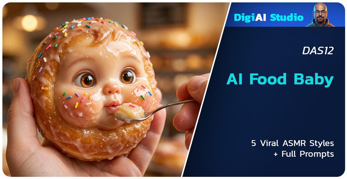 DAS12 | AI Food Baby: Viral ASMR Feeding Videos