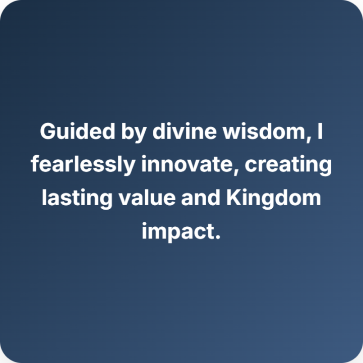 Today's app build: Faithful Founder Affirmations--Ready for Testing!