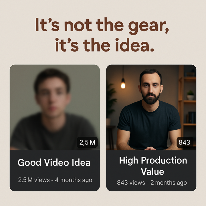 Why Small YouTube Channels Blow Up Without Fancy Gear