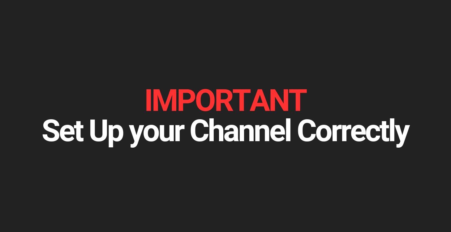 Setting Up Your YouTube Channel to Win